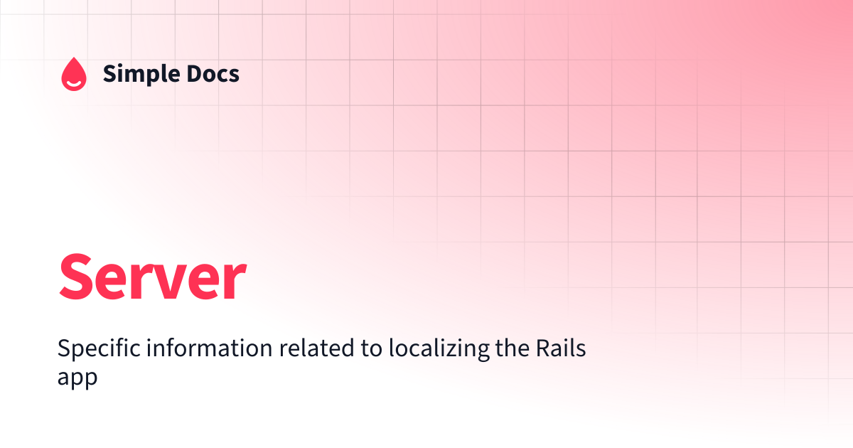 Server | Simple Docs